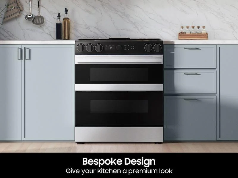 Samsung NSG6DG8550SR Bespoke Slide-in Gas Range - Image 5