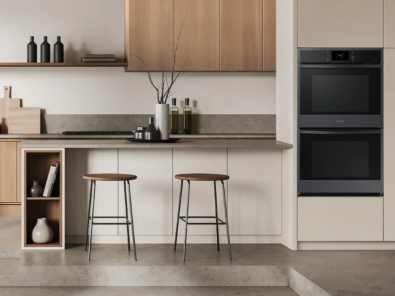 Samsung NV51CG600DMTAA 30" Double Wall Oven with Steam Cook in Matte Black Steel - Image 3