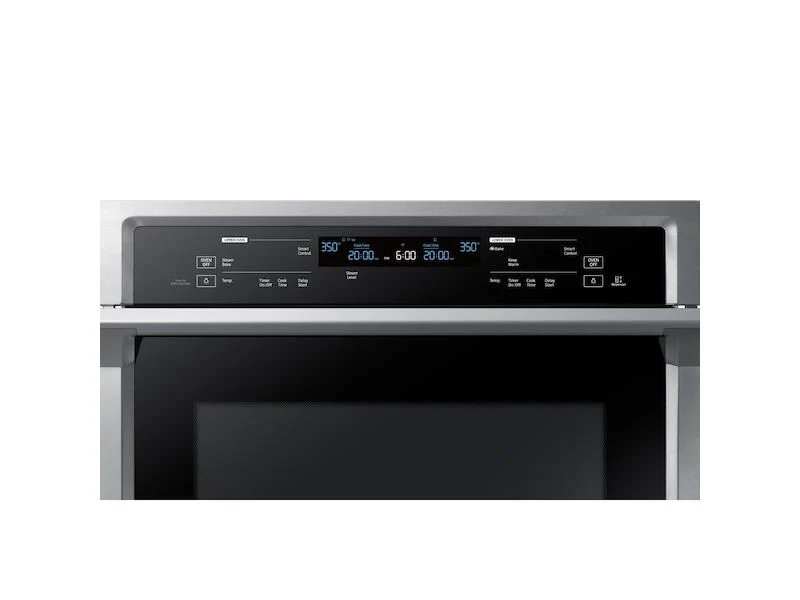 Samsung 30" Smart Double Electric Wall Oven with Steam Cook in Stainless Steel - Image 4