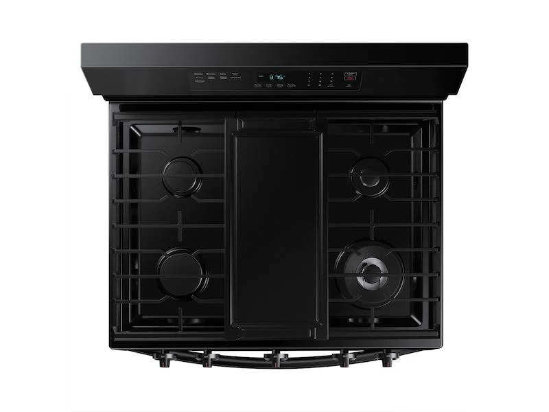 Samsung NX60A6511SB 6.0 cu. ft. Smart Freestanding Gas Range with Integrated Griddle in Black - Image 5