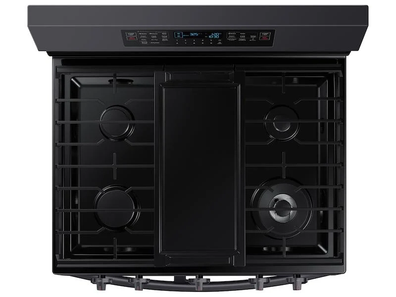 Samsung NX60A6751SG 6.0 cu. ft. Smart Freestanding Gas Range with Flex Duo™ & Air Fry in Black Stainless Steel - Image 3