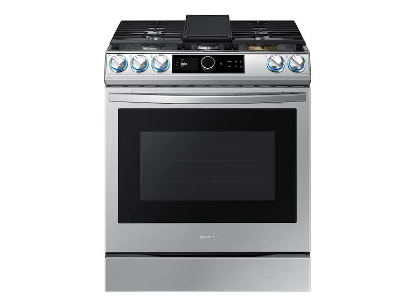Samsung 6.0 cu ft. Smart Slide-in Gas Range with Smart Dial