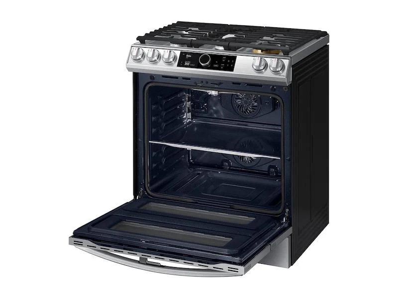 Samsung 6.0 cu ft. Smart Slide-in Gas Range with Flex Duo™, Smart Dial - Image 10