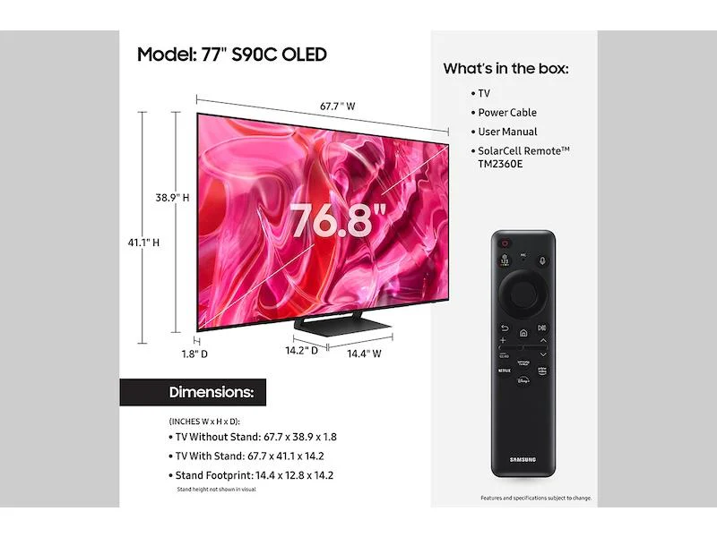 Samsung QN77S90CAFXZA 77" Class OLED S90C - Image 5