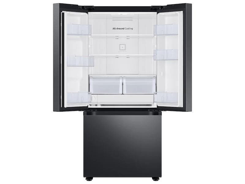 22 cu. ft. Smart 3-Door French Door Refrigerator with External Water Dispenser in Fingerprint Resistant Black Stainless Steel - Image 4