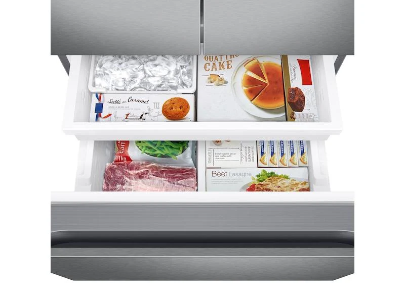 Samsung RF22A4221SR 22 cu. ft. Smart 3-Door French Door Refrigerator with External Water Dispenser in Fingerprint Resistant Stainless Steel - Image 9