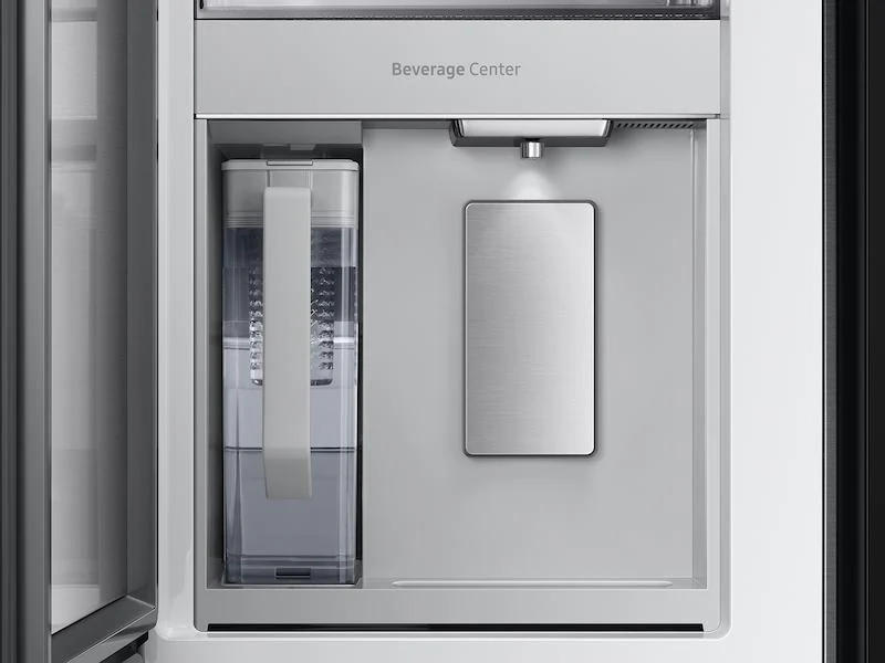 Samsung RF23BB89008MAA Bespoke 4-Door French Door Refrigerator (23 cu. ft.) - with Top Left and Family Hub™ Panel in Charcoal Glass - and Matte Black Steel Middle and Bottom Panels - Image 8
