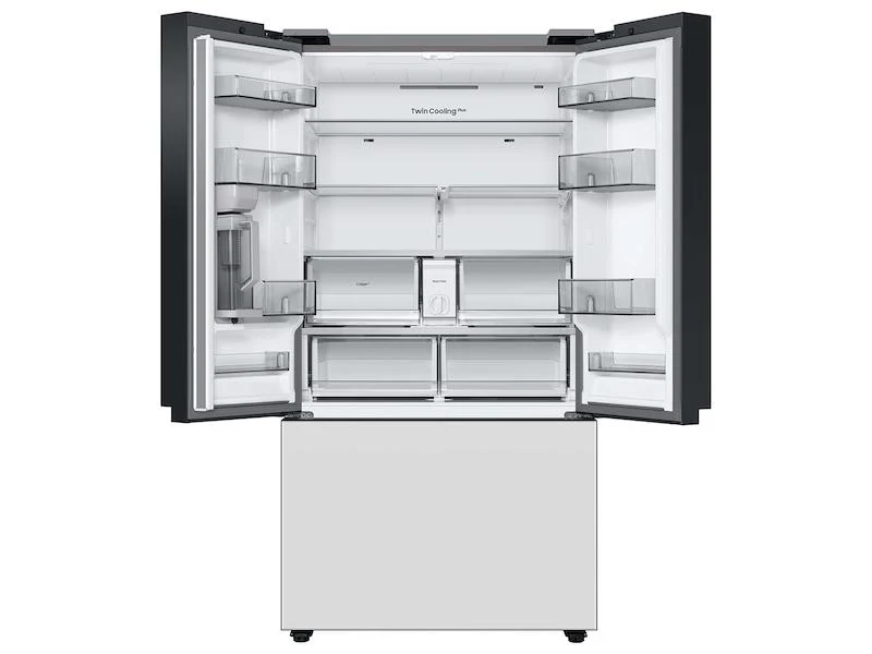 Samsung RF24BB620012AA Bespoke 3-Door French Door Refrigerator (24 cu. ft.) with AutoFill Water Pitcher in White Glass - Image 4