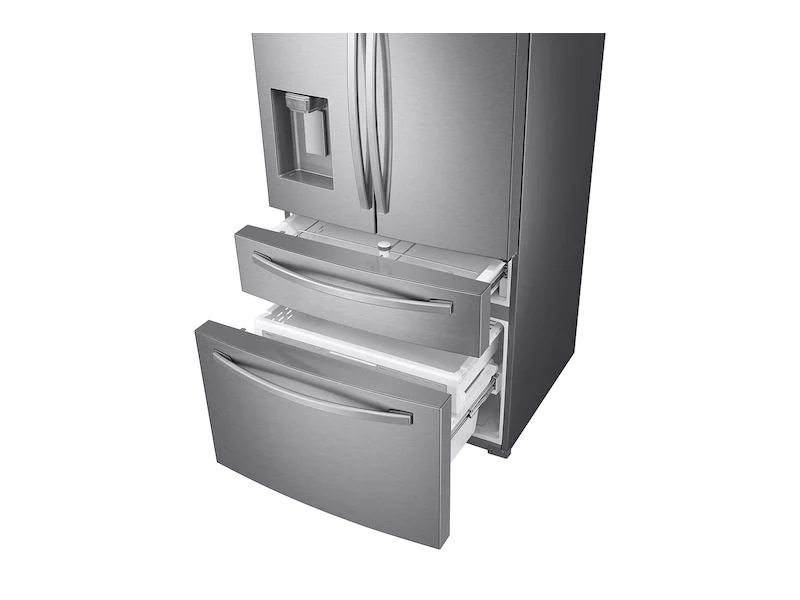 23 cu. ft. Counter Depth 4-Door French Door Refrigerator with FlexZone™ Drawer in Stainless Steel - Image 4