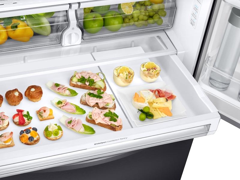 Samsung RF28R6201SG 28 cu. ft. 3-Door French Door, Full Depth Refrigerator with CoolSelect Pantry™ in Black Stainless Steel - Image 5