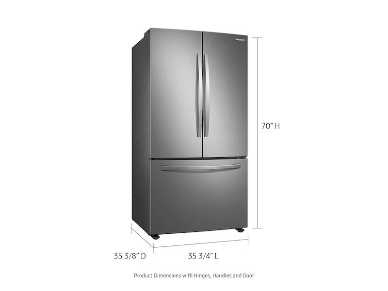 28 cu. ft. Large Capacity 3-Door French Door Refrigerator with AutoFill Water Pitcher in Stainless Steel - Image 2