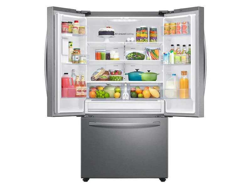 28 cu. ft. Large Capacity 3-Door French Door Refrigerator with Internal Water Dispenser in Stainless Steel - Image 5