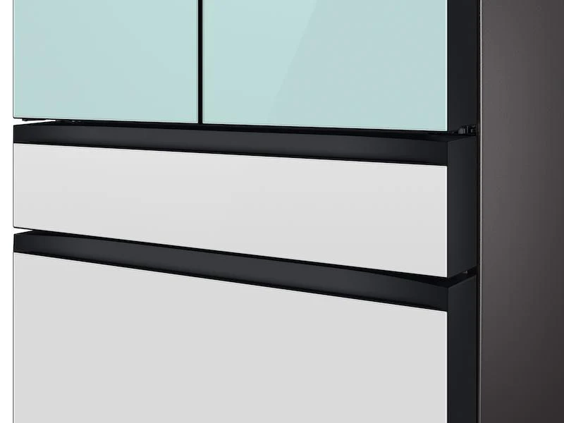 Samsung RF29BB86004MAA Bespoke 4-Door French Door Refrigerator (29 cu. ft.) with Beverage Center™ in Morning Blue Glass Top Panels and White Glass Middle and Bottom Panels - Image 8