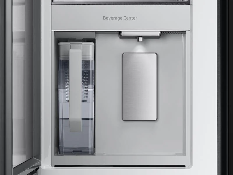 Samsung RF29BB8900QK Bespoke 4-Door French Door Refrigerator (29 cu. ft.) - in Charcoal Glass Top and Family Hub™ Panels with Stainless Steel Middle and Bottom Panels - Image 4