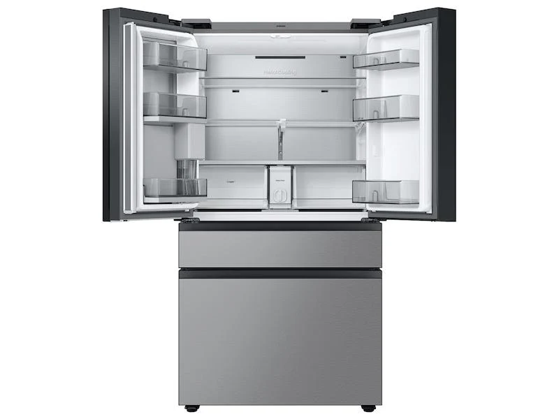 Samsung RF29BB8900QK Bespoke 4-Door French Door Refrigerator (29 cu. ft.) - in Charcoal Glass Top and Family Hub™ Panels with Stainless Steel Middle and Bottom Panels - Image 8