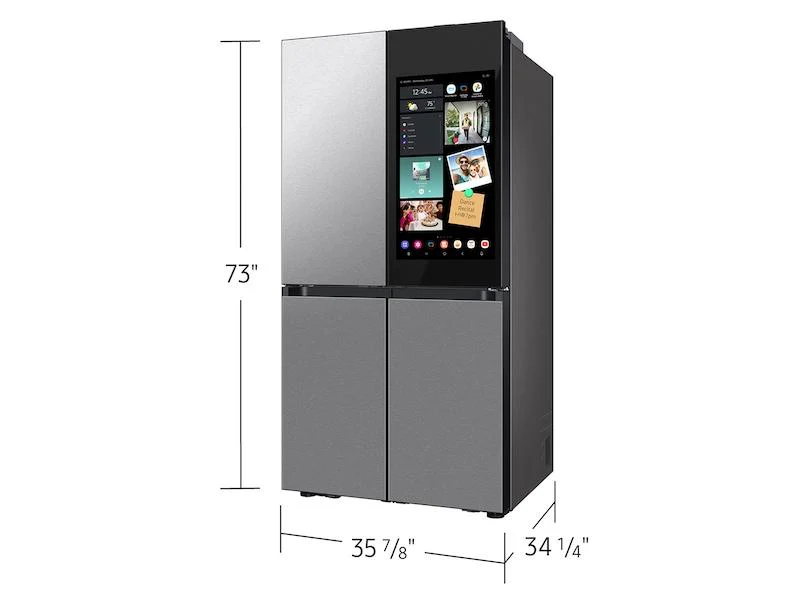 Samsung RF29DB9900QD Bespoke 4-Door Flex™ Refrigerator (29 cu. ft.) with AI Family Hub+™ and AI Vision Inside™ in Stainless Steel - Image 6