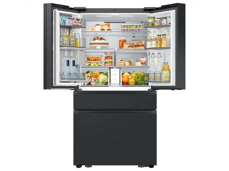 Samsung RF90F29AECE Bespoke 29 cu. ft. 4-Door French Door Refrigerator with AI Family Hub™+ & AI Vision Inside™ in Charcoal Glass and Black/Charcoal - Image 16