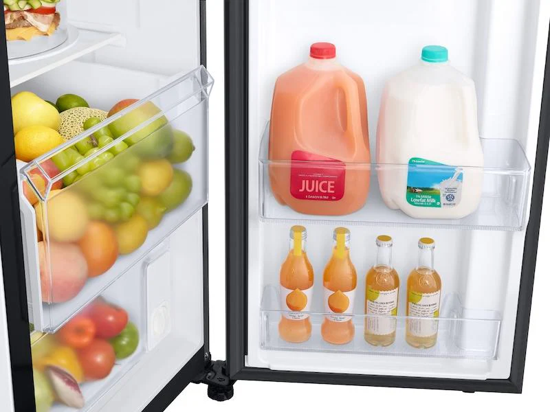 22 cu. ft. Counter Depth Side-by-Side Refrigerator in Black Stainless Steel - Image 8