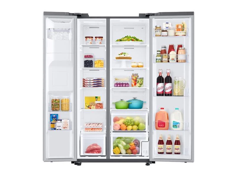 Samsung RS22T5201SR 22 cu. ft. Counter Depth Side-by-Side Refrigerator in Stainless Steel - Image 4