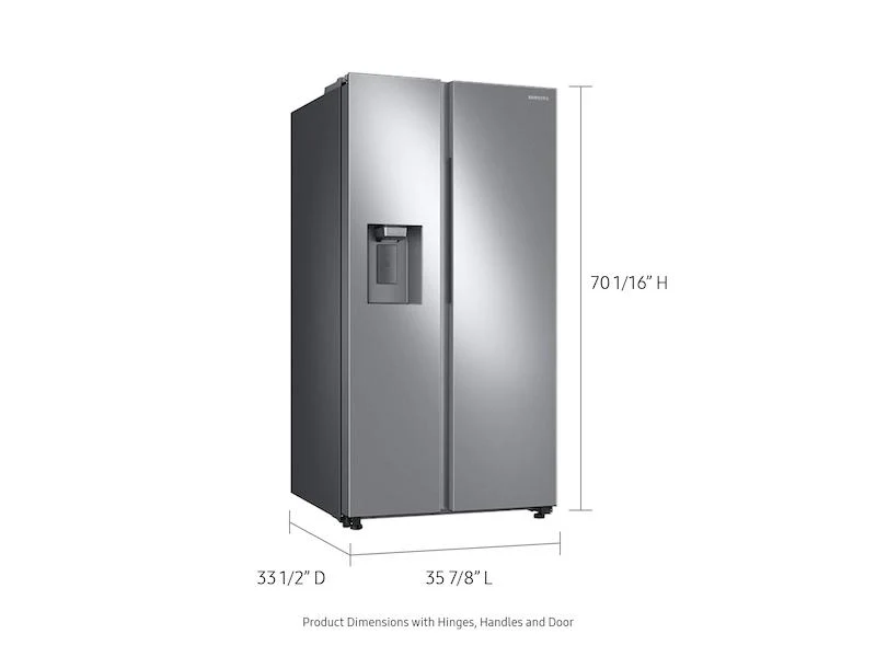 Samsung RS27T5200SR 27. 4 cu. ft. Side-by-Side Refrigerator with Large Capacity in Stainless Steel - Image 2