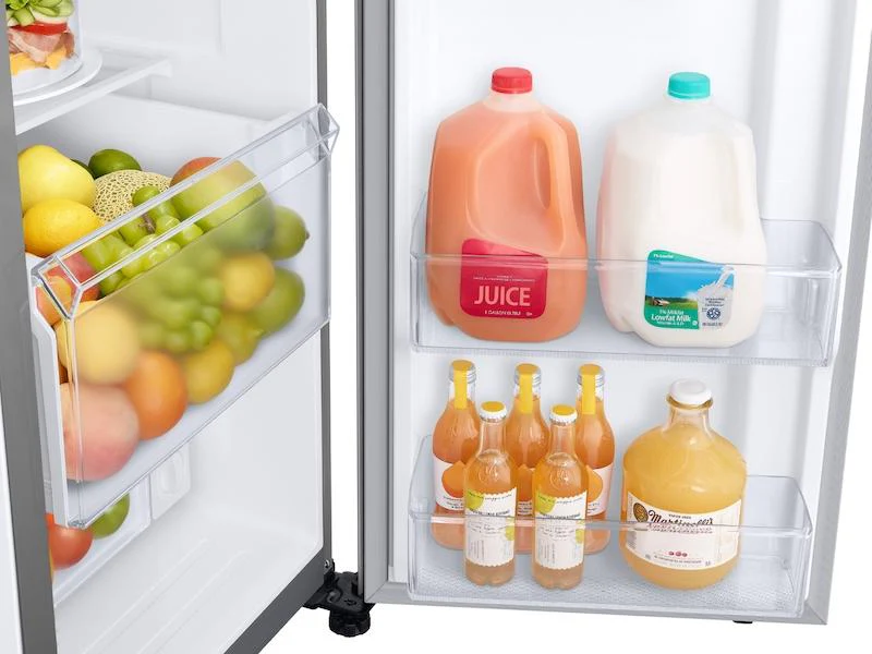 Samsung RS27T5561SR 26.7 cu. ft. Large Capacity Side-by-Side Refrigerator with Touch Screen Family Hub™ in Stainless Steel - Image 8