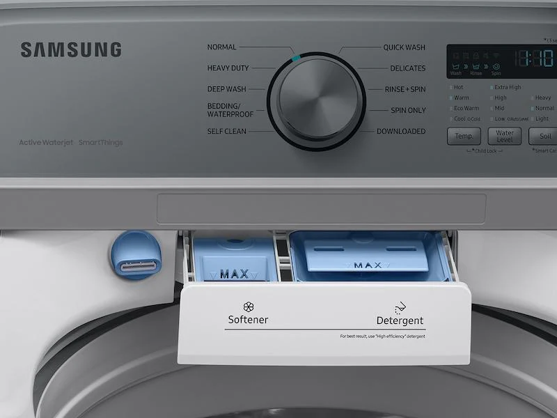 Samsung WA46CG3505AWA4 4.6 cu. ft. Large Capacity Smart Top Load Washer with ActiveWave™ Agitator and Active WaterJet in White - Image 10