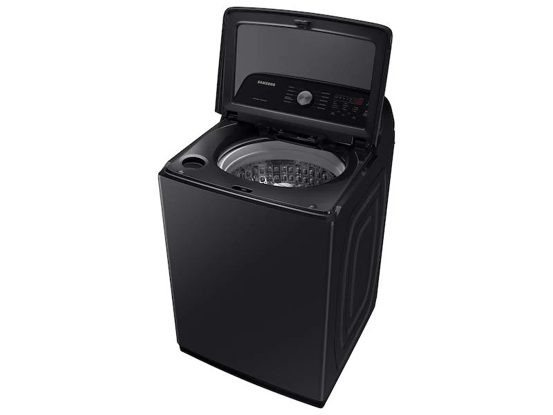 Samsung WA49B5105AV 4.9 cu. ft. Large Capacity Top Load Washer with ActiveWave™ Agitator and Deep Fill in Brushed Black - Image 4