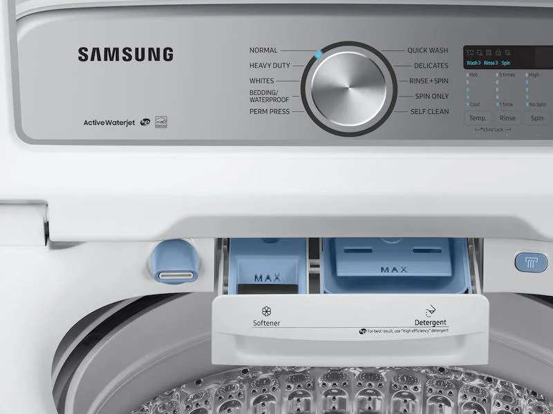 Samsung WA50R5200AW 5.0 cu. ft. Top Load Washer with Active WaterJet in White - Image 10