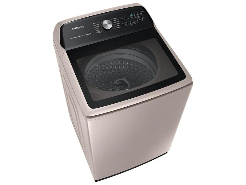 Samsung WA51A5505AC 5.1 cu. ft. Smart Top Load Washer with ActiveWave™ Agitator and Super Speed Wash in Champagne - Image 8