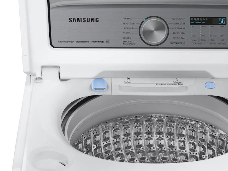 5.1 cu. ft. Smart Top Load Washer with ActiveWave™ Agitator and Super Speed Wash in White - Image 9