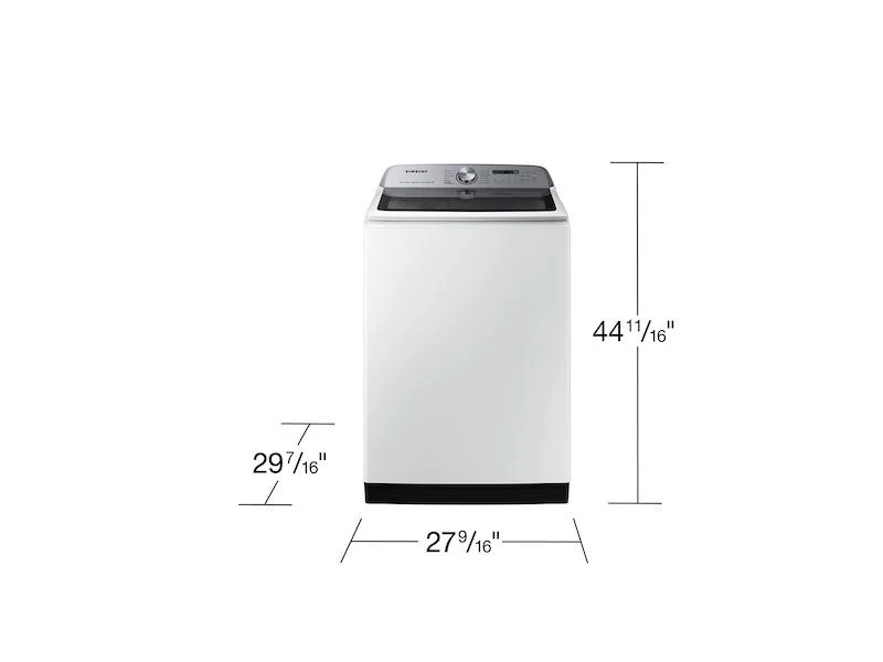 Samsung WA51DG5505AW 5.1 cu. ft. Large Capacity Smart Top Load Washer with ActiveWave™ Agitator and Super Speed Wash in White - Image 2