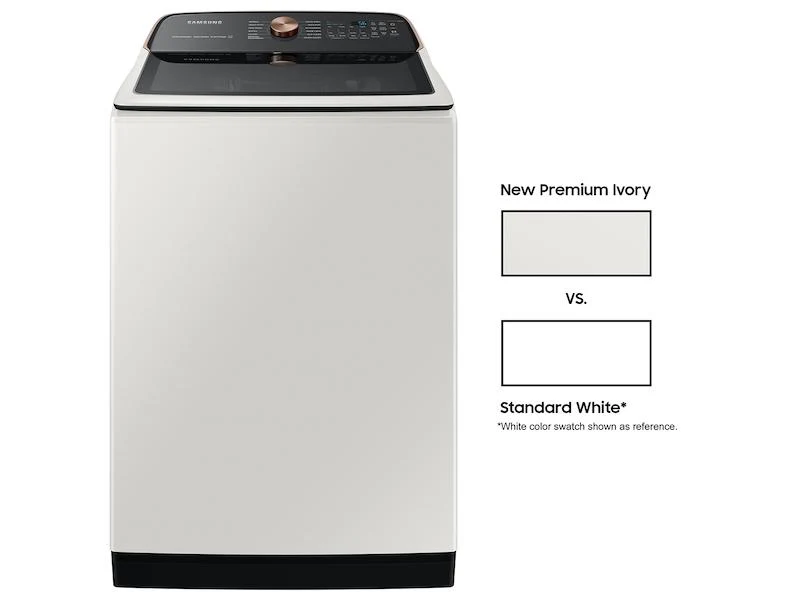 Samsung WA55A7300AE 5.5 cu. ft. Extra-Large Capacity Smart Top Load Washer with Super Speed Wash in Ivory - Image 3