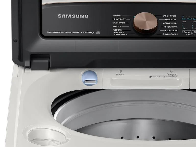 Samsung WA55A7300AE 5.5 cu. ft. Extra-Large Capacity Smart Top Load Washer with Super Speed Wash in Ivory - Image 5