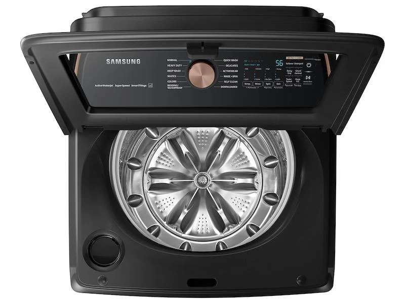 Samsung WA55A7700AV 5.5 cu. ft. Extra-Large Capacity Smart Top Load Washer with Auto Dispense System in Brushed Black - Image 10