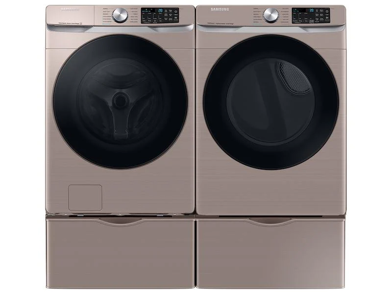 Samsung 4.5 cu. ft. Large Capacity Smart Front Load Washer with Super Speed Wash - Champagne - Image 8