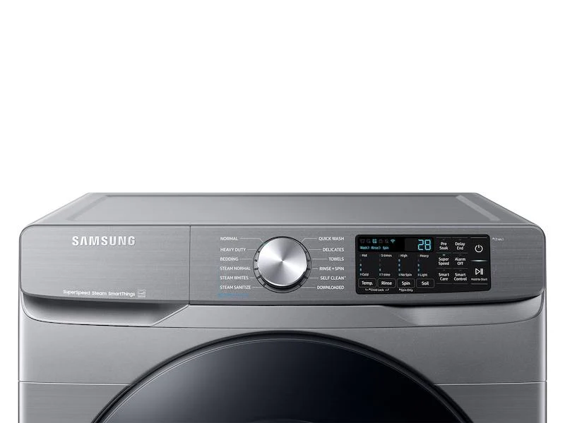 Samsung WF45B6300AP 4.5 cu. ft. Large Capacity Smart Front Load Washer with Super Speed Wash in Platinum - Image 3