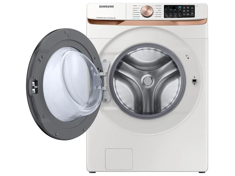 Samsung WF50BG8300AEUS 5.0 cu. ft. Extra Large Capacity Smart Front Load Washer with Super Speed Wash and Steam in Ivory - Image 6