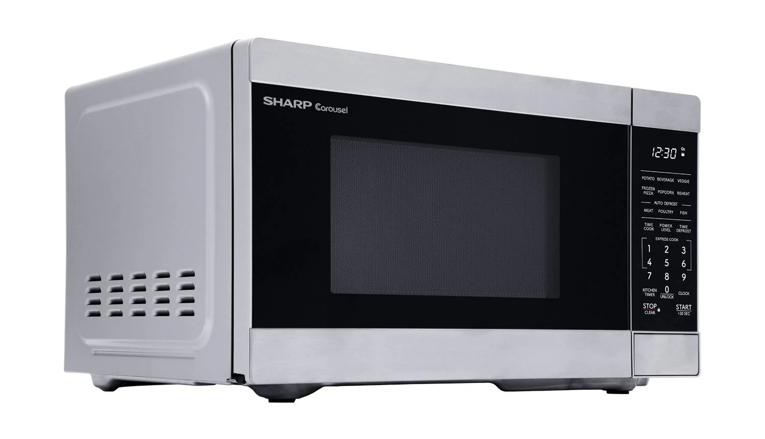 SMC0962KS Sharp 0.9 cu. ft. 900W Stainless Steel Countertop Microwave Oven - Image 3