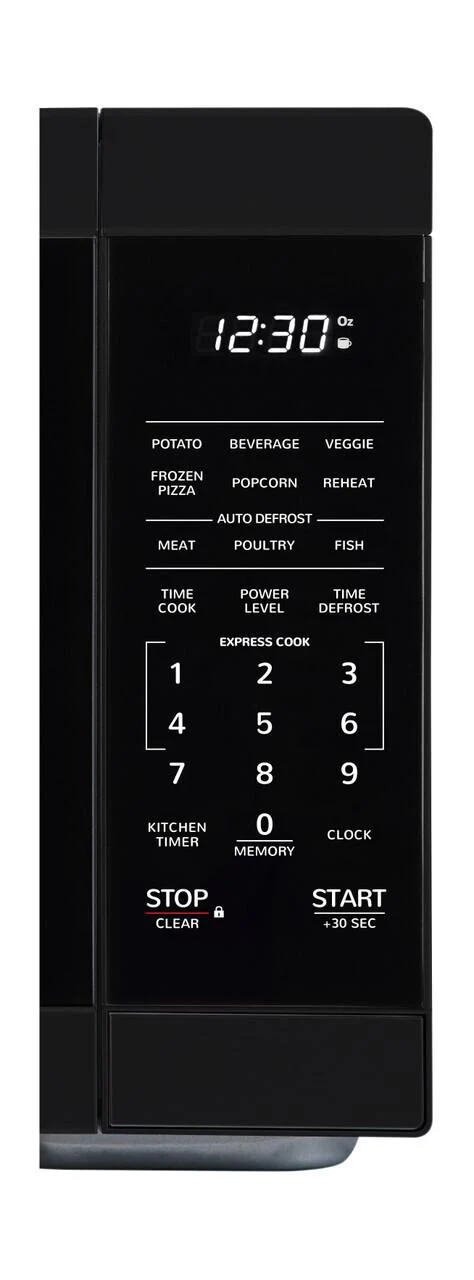 Sharp SMC1161HB 1.1 cu. ft. Black Countertop Microwave Oven - Image 2