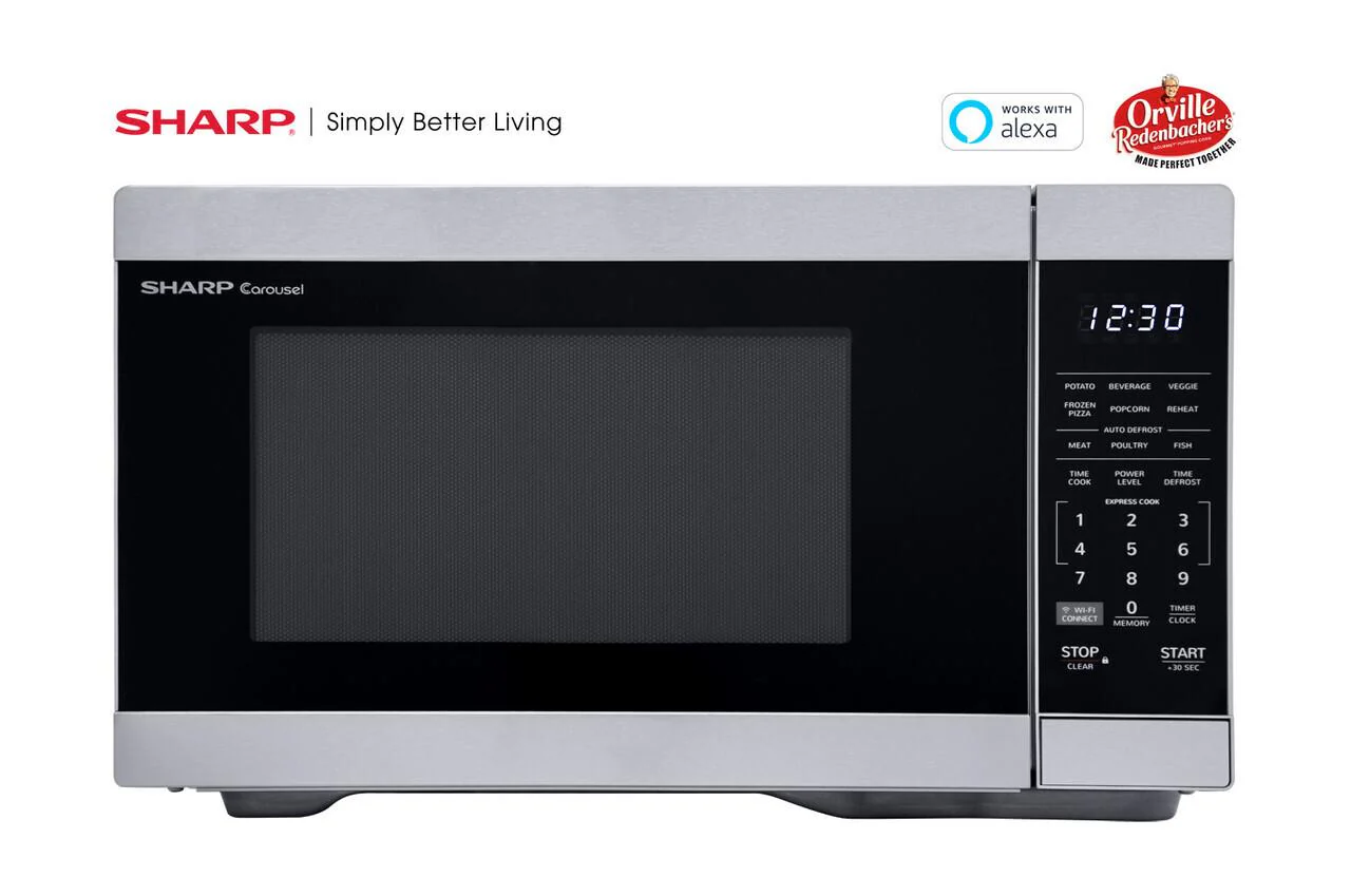 Sharp 1.1 cu. ft. Mid Size Countertop Microwave Oven - Image 5