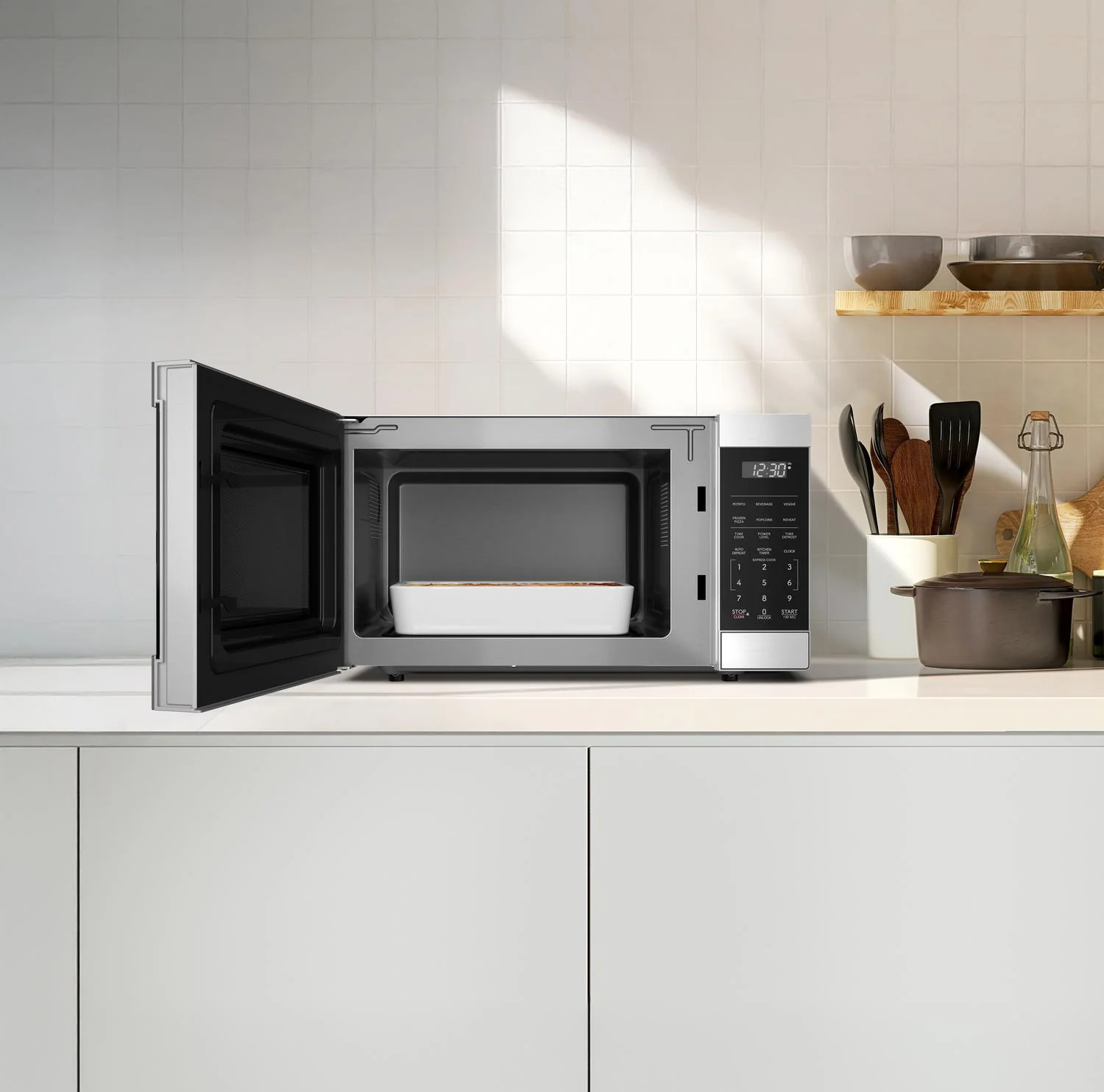 SMC1174KS Sharp 1.1 cu. ft. 1100W Flatbed Countertop Microwave Oven with Inverter Technology - Image 13