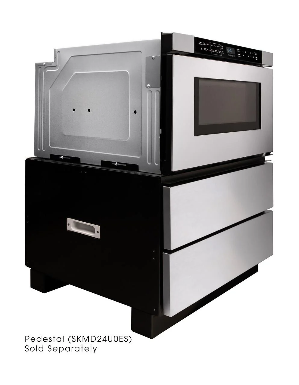 Sharp SMD2440JS 24 in. 1.2 cu. ft. Built-In Stainless Steel Microwave Drawer Oven - Image 4