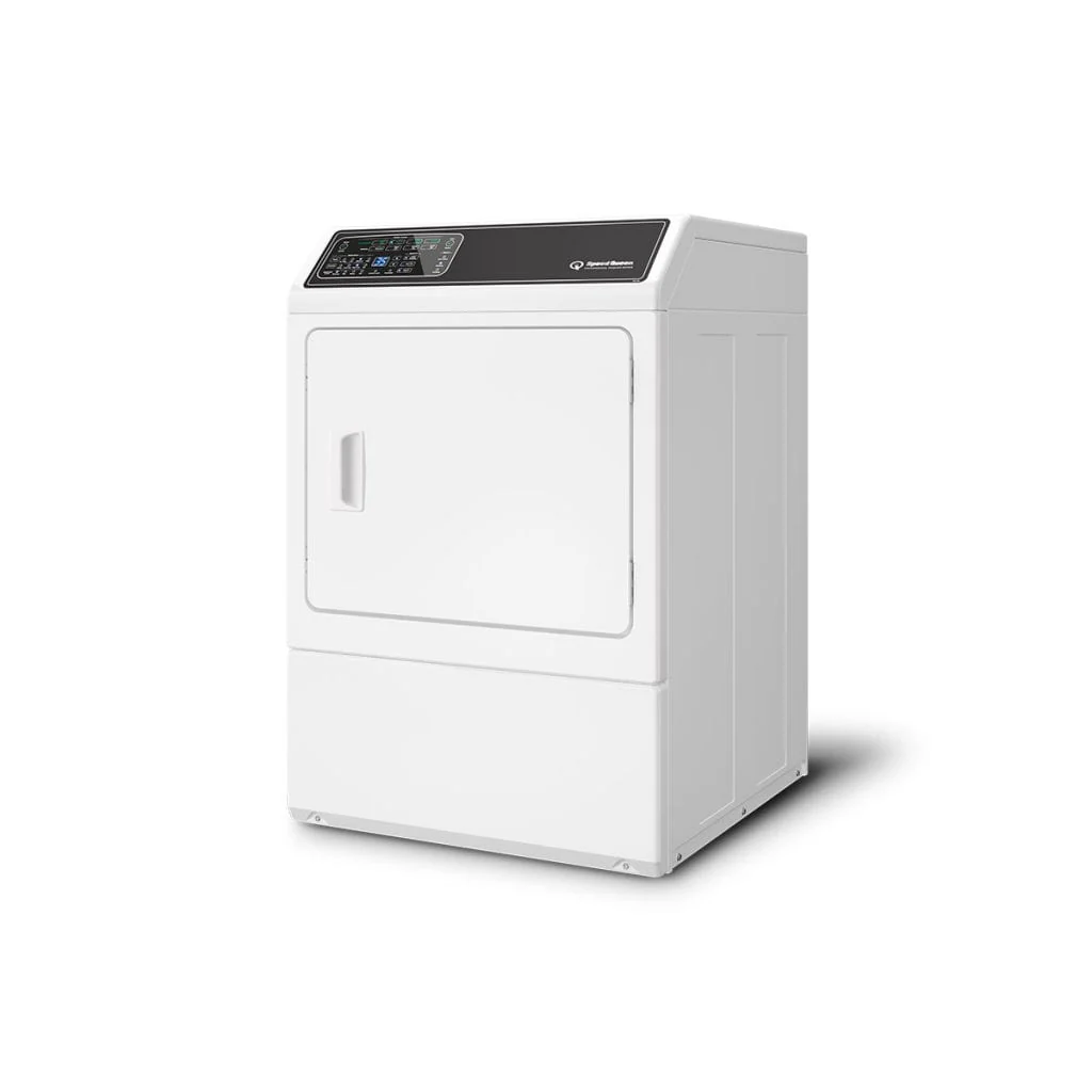 Speed Queen DF7004WE DF7 Sanitizing White Electric Dryer with Front Control  Pet Plus™  Steam  Over-Dry Protection Technology  ENERGY STAR® Certified  5-Year Warranty - Image 2