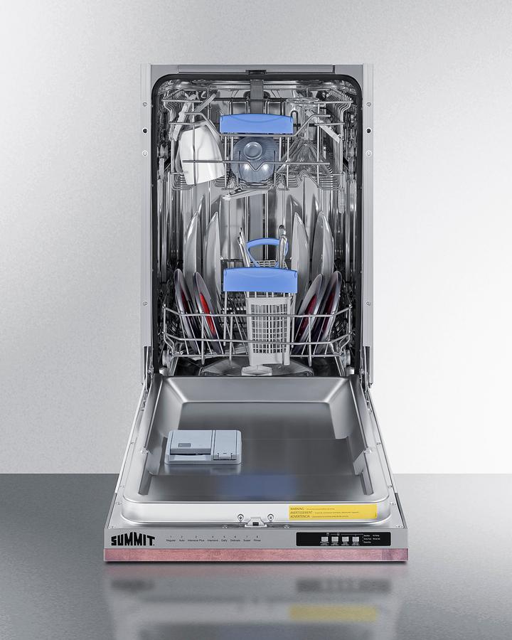 Summit DW186NTADA 18" Wide Built-in Integrated Dishwasher, ADA Compliant (panel Not Included) - Image 3