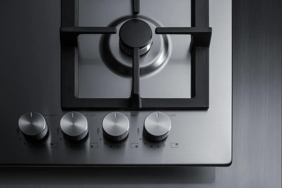 Summit GCJ4SSLP 24" Wide 4-burner Propane Gas Cooktop In Stainless Steel - Image 3