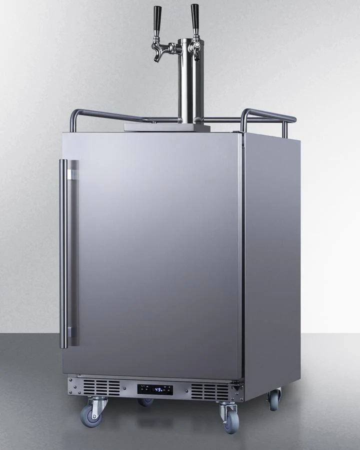 Summit SBC682WKDTWIN 24" Wide Built-in Wine Kegerator - Image 4