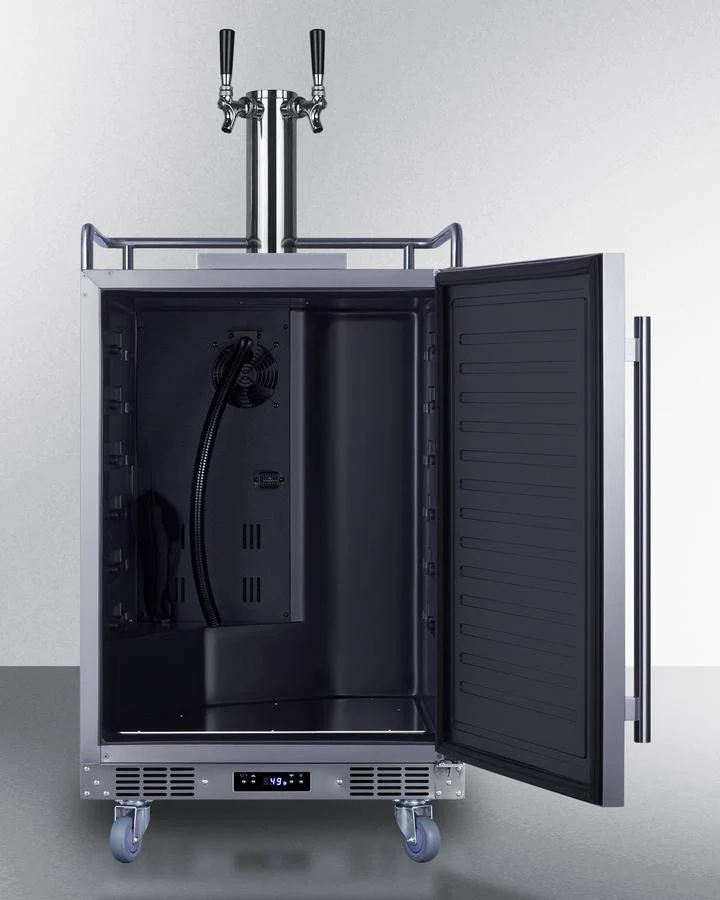 Summit SBC682WKDTWIN 24" Wide Built-in Wine Kegerator - Image 5