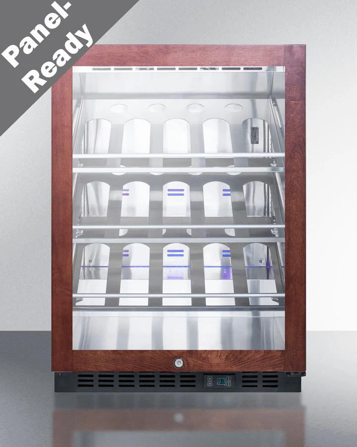 Summit SCR610BLCHPNR 24" Wide Single Zone Built-in Commercial Wine Cellar