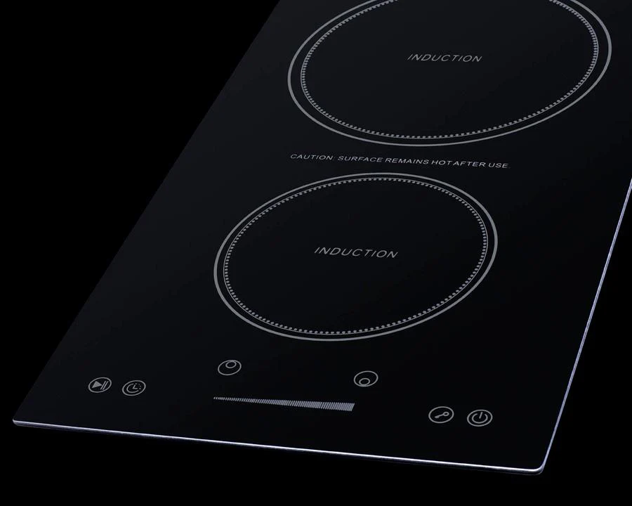 Summit SINC2B115TK13 13" Wide 115v 2-zone Induction Cooktop, Cord Included - Image 2