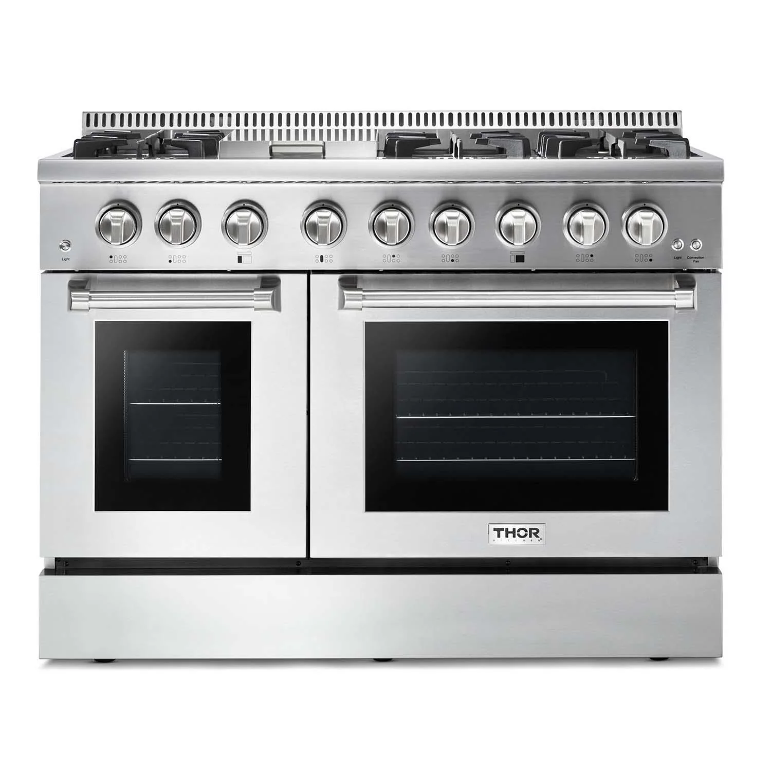 HRD4803U Thor Kitchen 48 Inch Dual Fuel Range In Stainless Steel - Professional